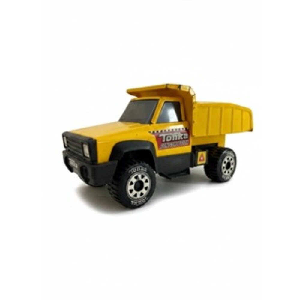 Vintage Tonka Construction Yellow Dump Truck Pressed Steel Toy 13.5 Inch